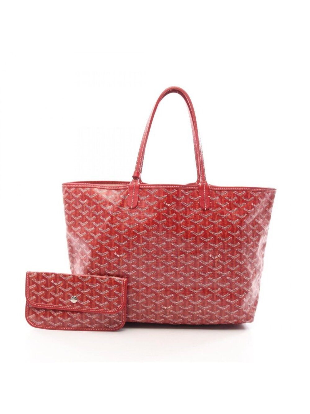 Goyard Tote Bag Saint Louis PM Red Leather